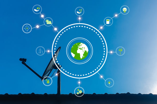 ESG图标环境和可持续治理概念在天空的背景上图片下载