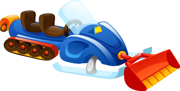 橡胶斗雪地机扫雪机来图片下载