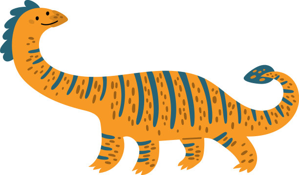 可爱的恐龙用于儿童房间装饰或纺织品图片下载