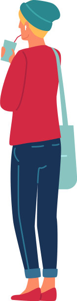 女人喝从塑料杯背面看平图片下载