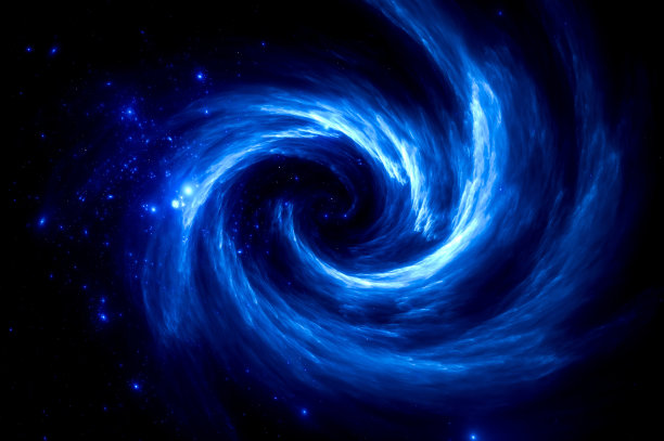 宇宙由恒星、黑洞、星云、螺旋星系、银河系、行星组成图片下载