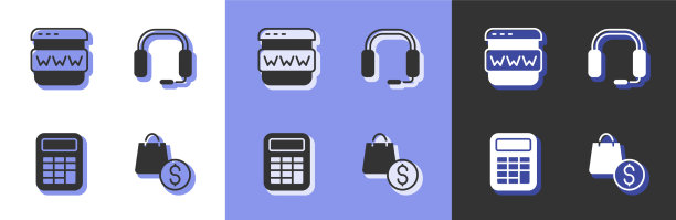 设置购物袋和美元浏览器窗口图片下载