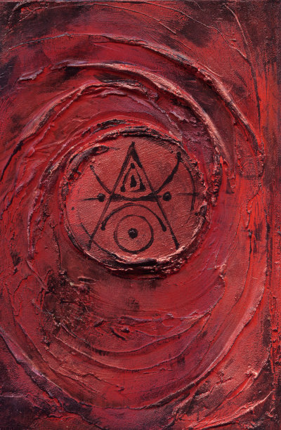 手绘抽象覆盖巫术和神秘符号图片下载