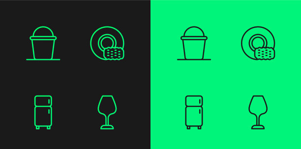 将线酒杯放在冰箱的桶里图片下载