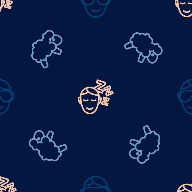 戴上线眼睡眠面膜，绵羊和梦想图片下载