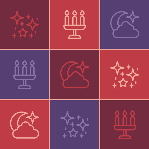 设定线神奇的闪光粒子月亮和星星图片下载