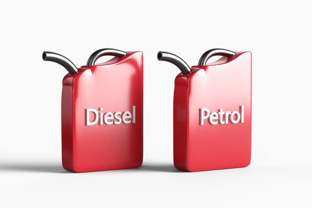 白色背景上的柴油燃料箱。3 d渲染图图片下载