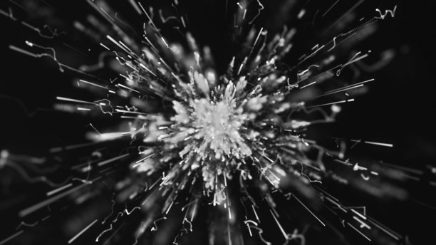 摘要背景波粒子形成图片下载