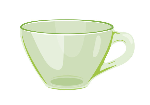 绿色空杯子图片下载