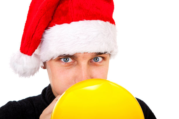 拿着气球的年轻人图片下载