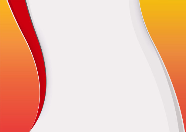 摘要彩色蓝、红、黄、橙几何孟菲斯曲线呈现背景。潮流梯度矢量插图广告，营销，演示，名片，传单，小册子。图片下载