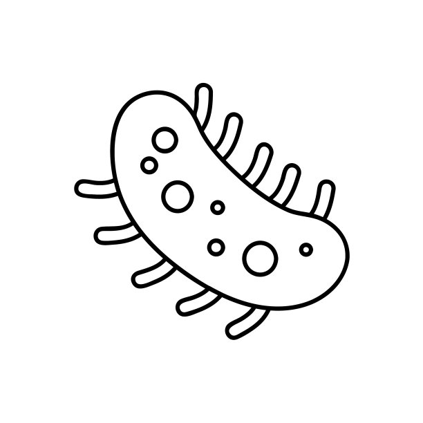 细菌病毒线条图标网页素材图片下载