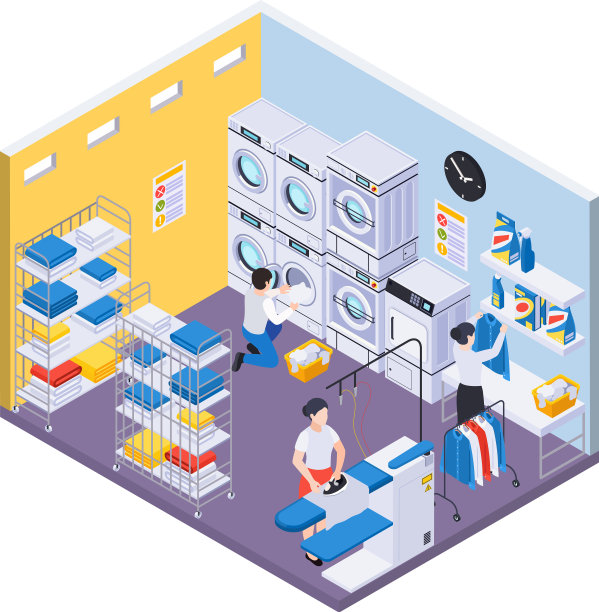洗衣房洗衣部组成图片下载