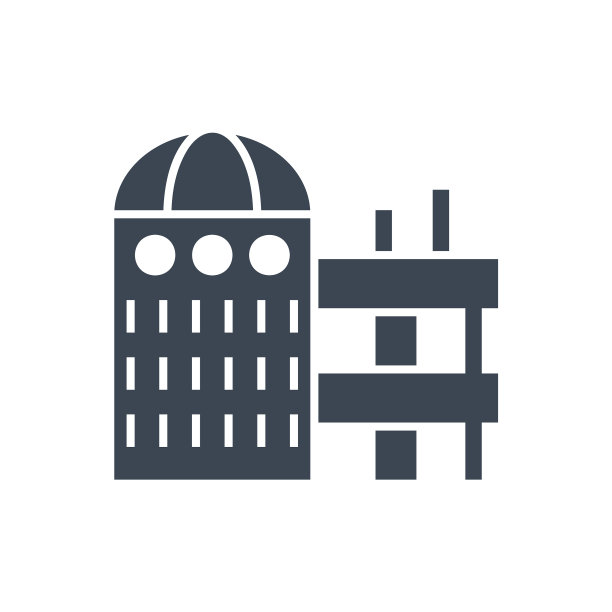 实验室建筑相关字形图标图片下载