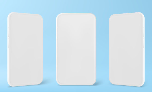 极简主义的现代粘土模型智能手机图片下载