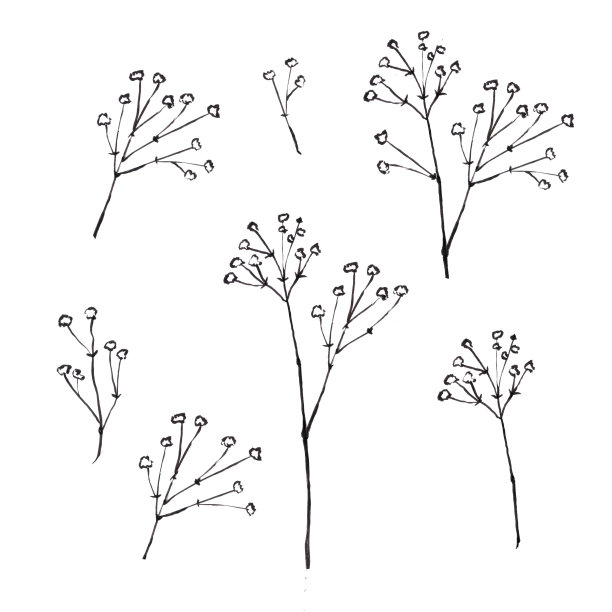 黑色手绘的石膏图片下载