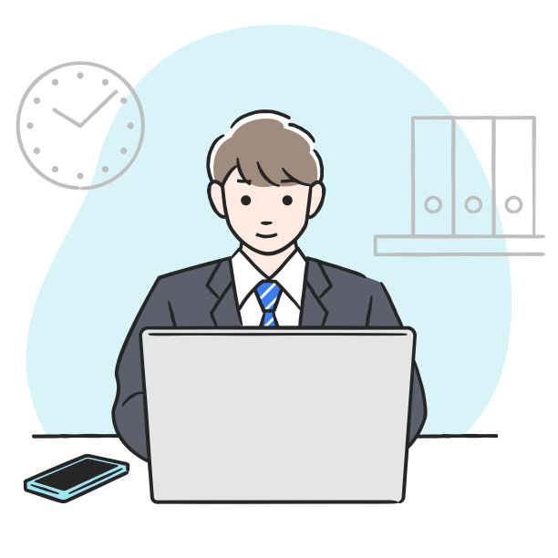 在办公室用电脑工作的人图片下载