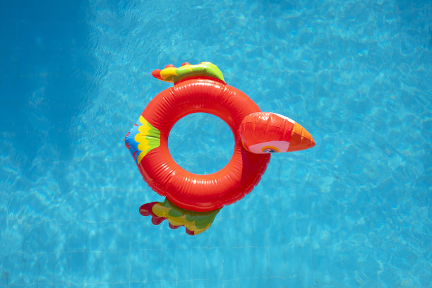 游泳池里的游泳圈图片下载
