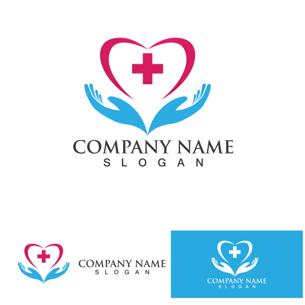 手部护理标志和符号向量模板eps10图片下载