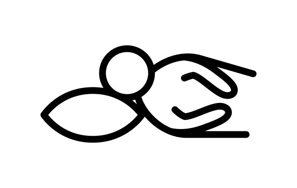 枕头平线图标。轮廓标志睫毛膏的移动概念和网页设计，商店图片下载