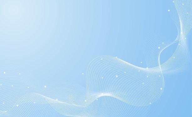 抽象波浪平静的背景与小灯。使用了蓝色和白色。图片下载
