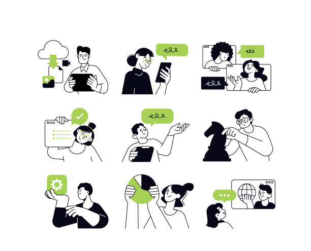 经营理念的插图图片下载