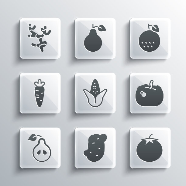 马铃薯，西红柿，南瓜，玉米，梨，胡萝卜图片下载