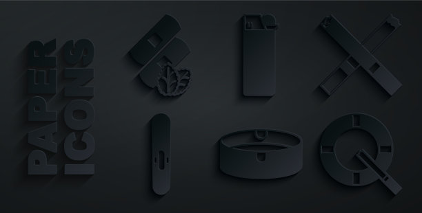 用打火机将烟灰缸上的香烟固定图片下载