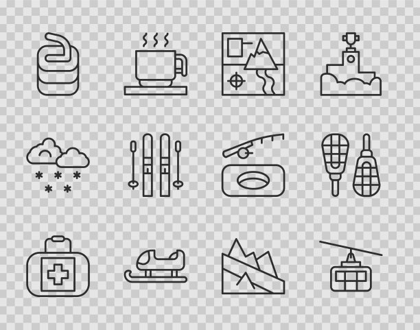 架线急救箱缆车折叠图图片下载