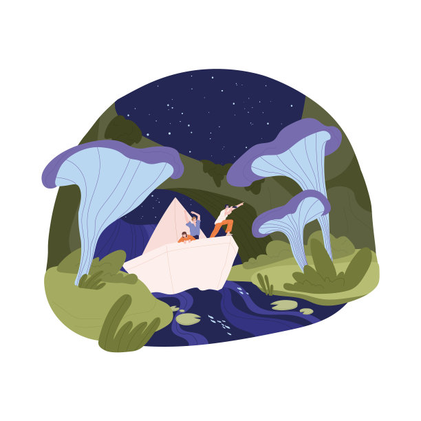 人们在仙境旅行纸上的人物图片下载