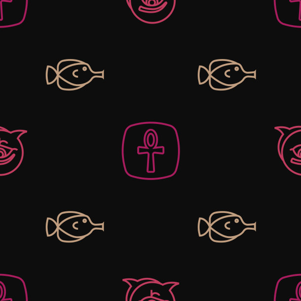 钓荷鲁斯蝴蝶鱼和十字鱼图片下载