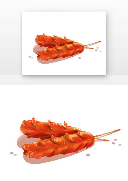 美味特色小吃烤肠图片下载