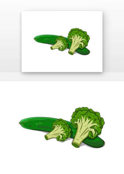 青菜西兰花黄瓜组合图片下载