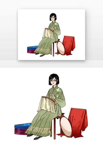 传统文化非遗制作刺绣图片下载