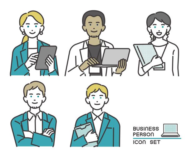 国外商务人士矢量插画材料/商务人士/商务人士/人图片下载