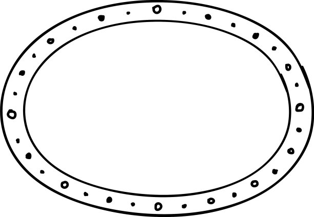 带有装饰性边框的空框架图片下载