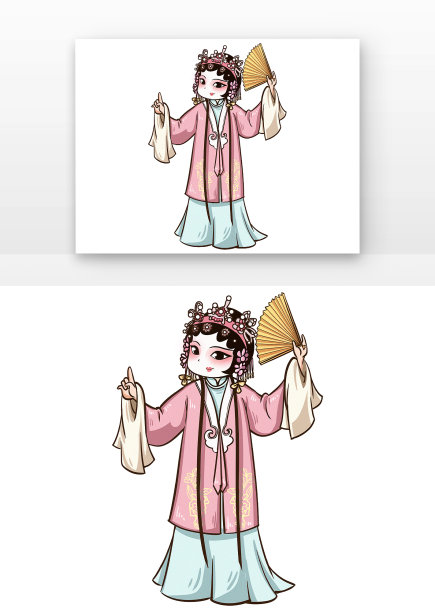 女子唱戏图片下载