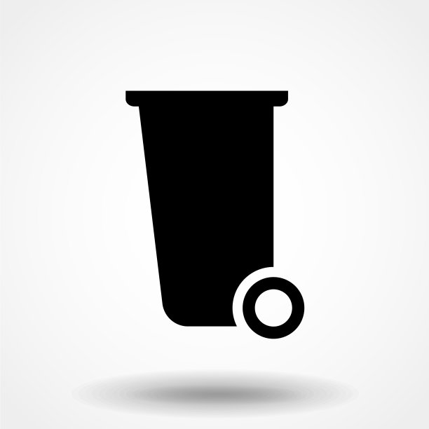 垃圾桶图标平eps 10图片下载