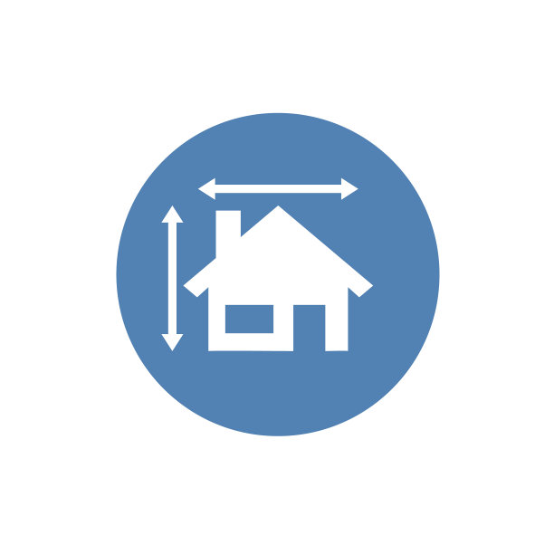 房子大小图标平坦eps 10图片下载