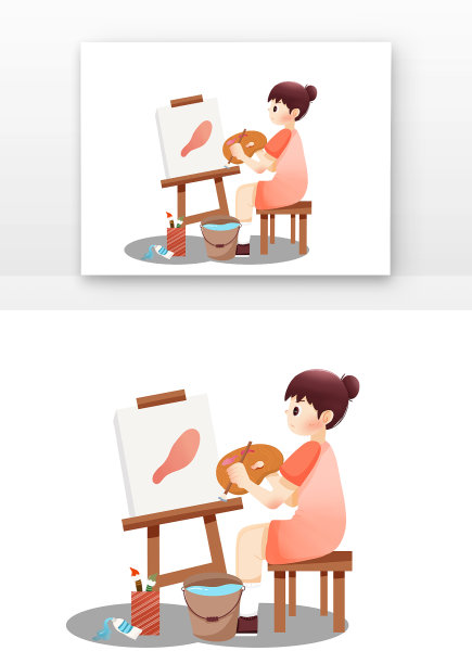 假期儿童画画培训图片下载