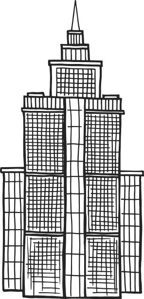 市中心的高层城市建筑图片下载