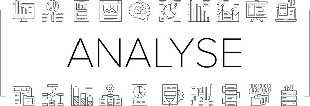 分析信息图集合图标集图片下载