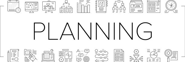 规划工作过程集合图标集合图片下载