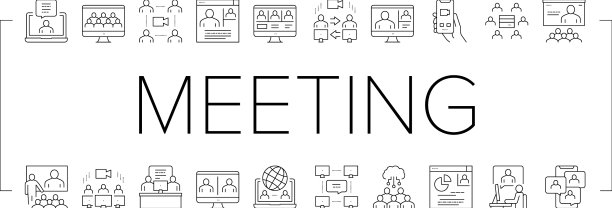 在线视频会议集合图标设置图片下载