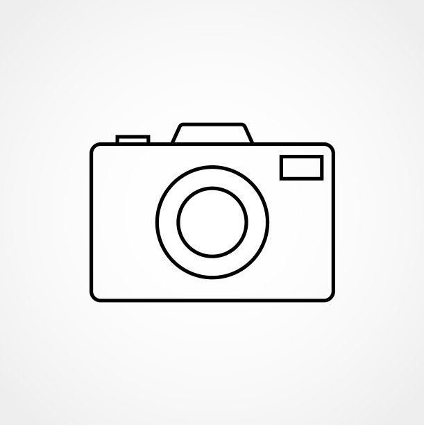 相机图标照片线图标简约的平面图片下载