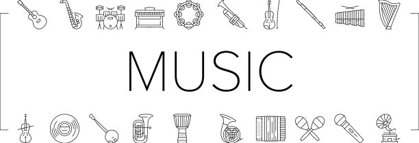 乐器表演图标设置图片下载