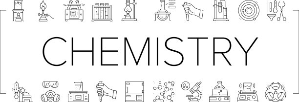化学实验室收集图标设置图片下载