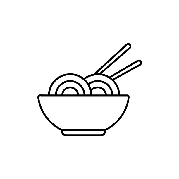 面碗黑线图标黑线图标图片下载