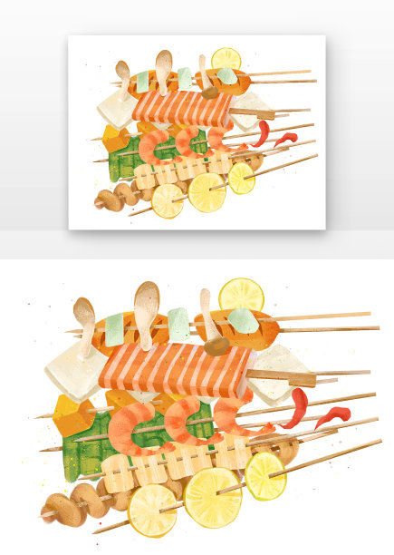 烧烤烧烤串串美食图片下载