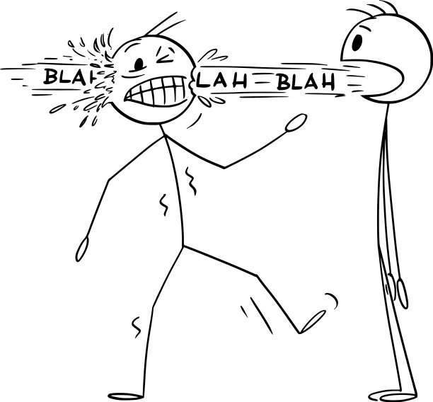 一个人通过另一个人的脑袋说废话图片下载